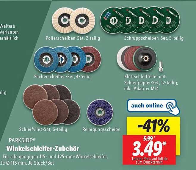 PARKSIDE® Winkelschleifer-Zubehör