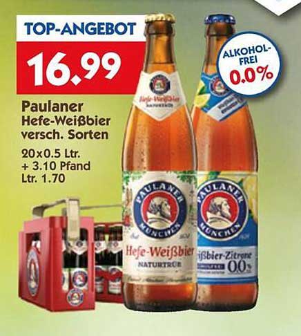 Paulaner Hefe-Weißbier versch. Sorten