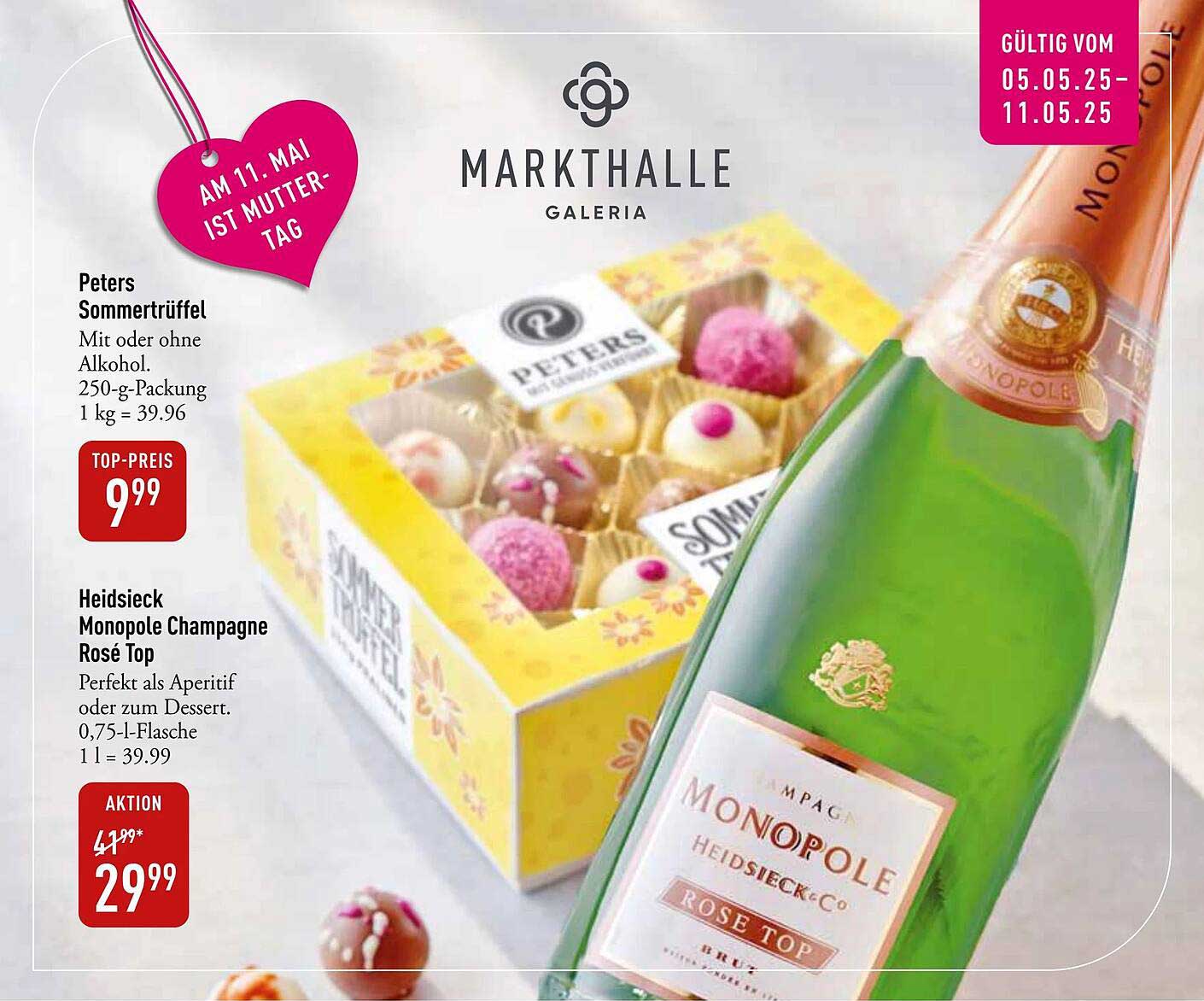 Peters Sommertrüffel mit Heidsieck Monopole Champagner Rosé Top