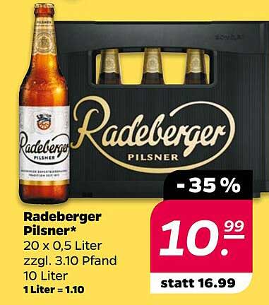 Radeberger Pilsner 20 x 0,5 Liter - Jetzt stark reduziert!