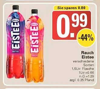 Rauch Eistee verschiedene Sorten 1,5L Flasche