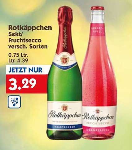 Rotkäppchen Sekt/Fruchtsecco versch. Sorten 0.75 Ltr.