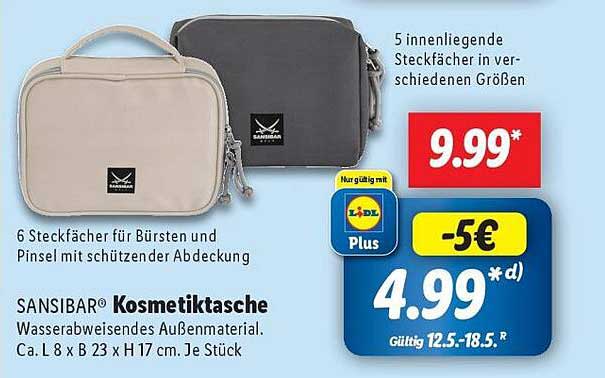 SANSIBAR® Kosmetiktasche