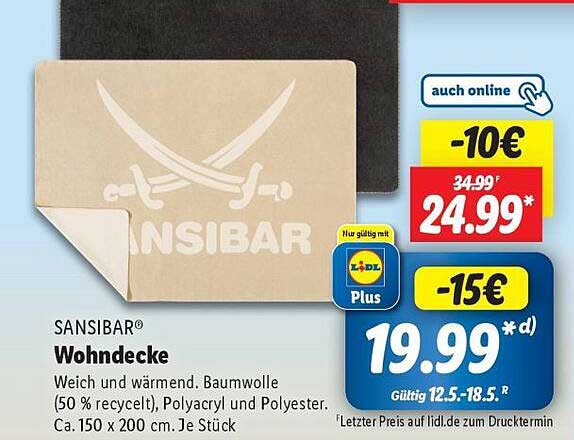 SANSIBAR® Wohndecke