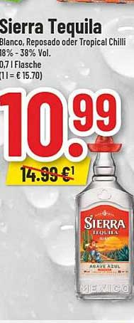 Sierra Tequila Blanco, Reposado oder Tropical Chilli