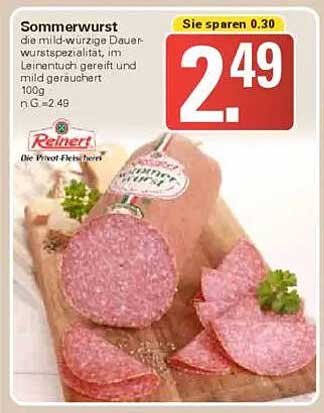 Sommerwurst - die mild-würzige Dauerwurst-Spezialität