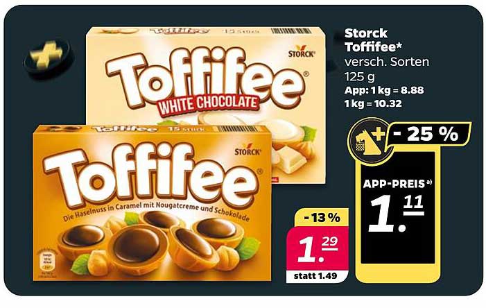 Storck Toffifee 125 g - verschiedene Sorten