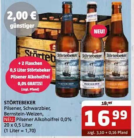 Störtebeker Pilsener 0,5 Liter - 20er Pack