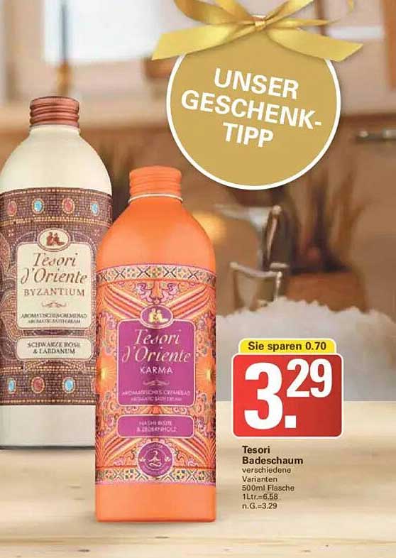 Tesori Badeschaum verschiedene Varianten 500ml Flasche