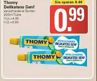 Thomy Delikatesse Senf verschiedene Sorten 200ml/Tube