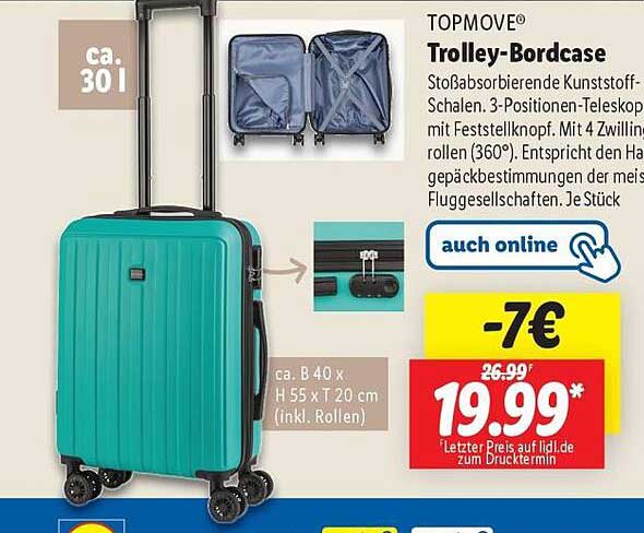 TOPMOVE® Trolley-Bordcase