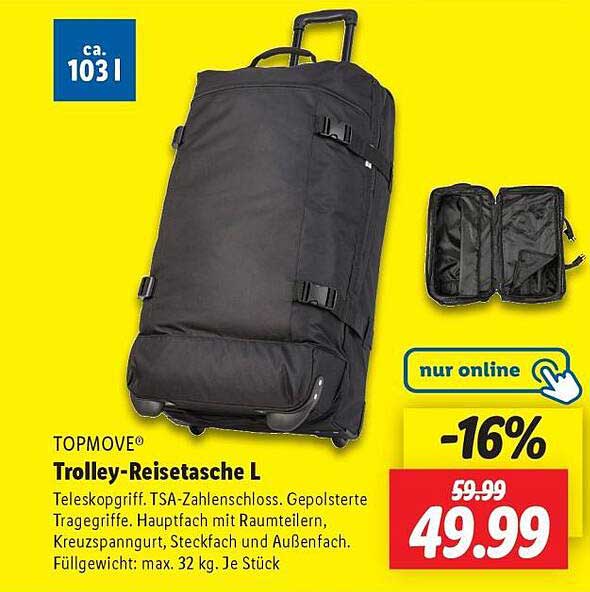 TOPMOVE® Trolley-Reisetasche L