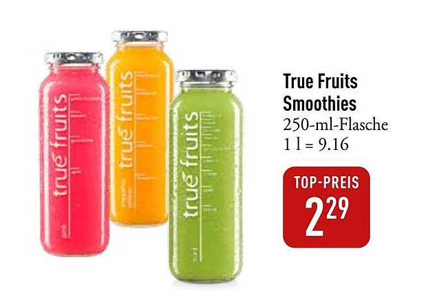True Fruits Smoothies 250-ml-Flasche