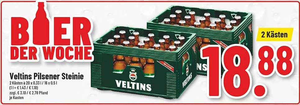 Veltins Pilsener Steinie - Bier der Woche