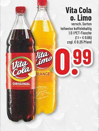 Vita Cola o. Limo - verschiedene Sorten
