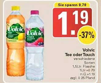 Volvic Tee oder Touch - verschiedene Sorten