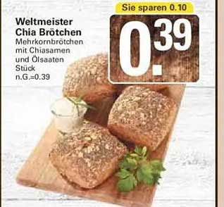 Weltmeister Chia Brötchen - Mehrkornbrötchen mit Chiasamen und Ölsaaten