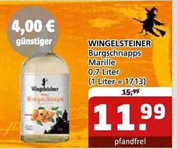 WINGELSTEINER Burgschnapps Marille 0,7 Liter
