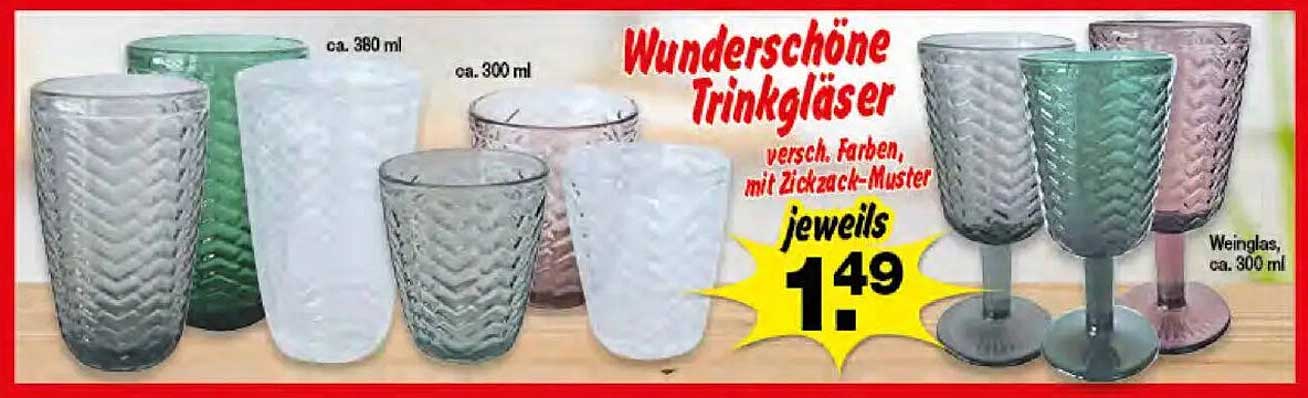 Wunderschöne Trinkgläser – vielseitig einsetzbar