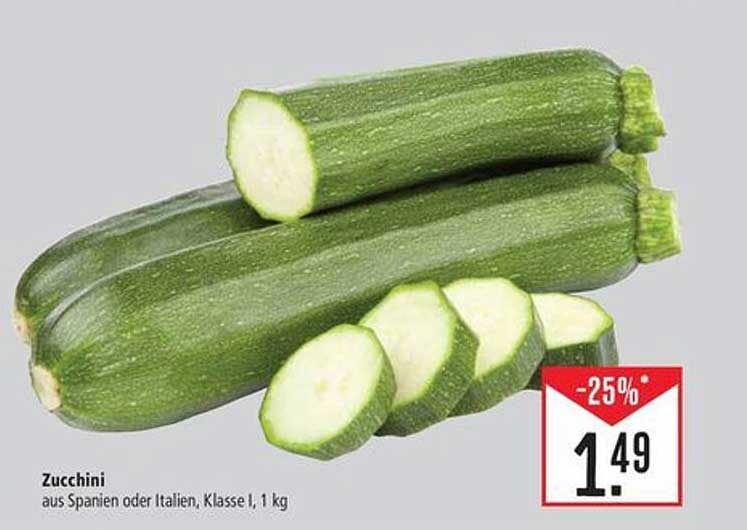 Zucchini aus Spanien oder Italien, Klasse I, 1 kg