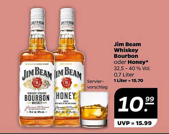 Jim Beam Whiskey Bourbon oder Honey*