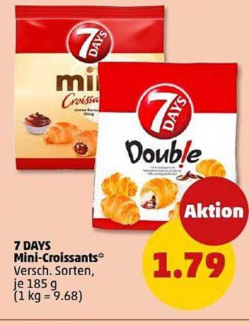 7 DAYS Mini-Croissants, verschiedene Sorten, je 185 g
