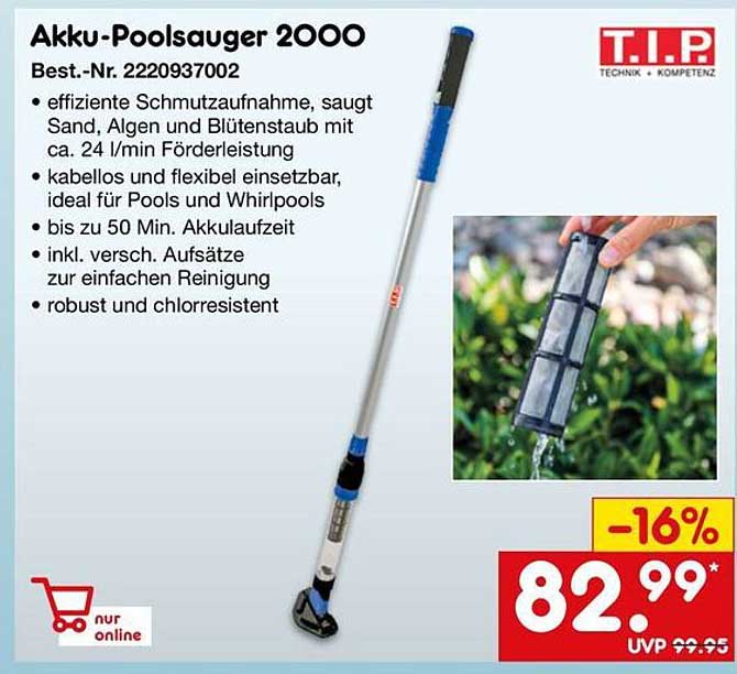 Akku-Poolsauger 2000