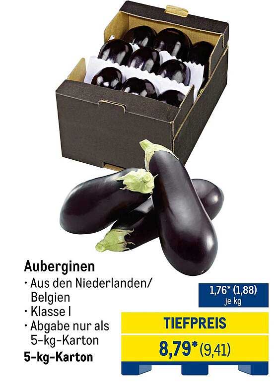 Auberginen – 5-kg-Karton zum Tiefpreis!