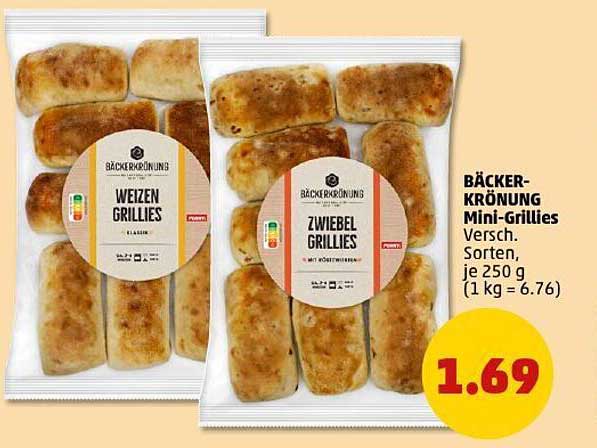 BÄCKER-KRÖNUNG Mini-Grillies 250 g