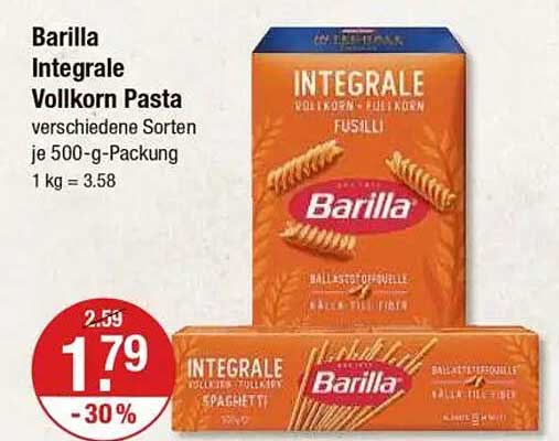 Barilla Integrale Vollkorn Pasta