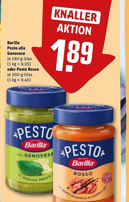 Barilla Pesto alla Genovese oder Pesto Rosso