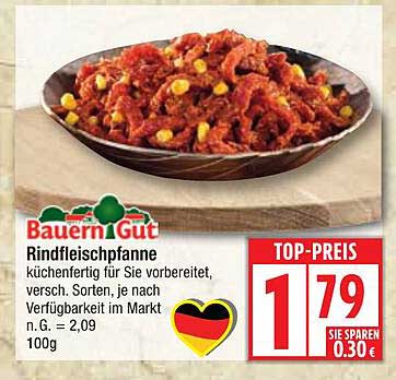 Bauern Gut Rindfleischpfanne – küchenfertig für Sie vorbereitet