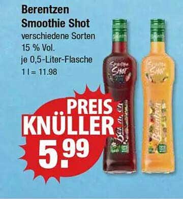 Berentzen Smoothie Shot - verschiedene Sorten