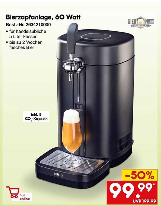 Bierzapfanlage, 60 Watt