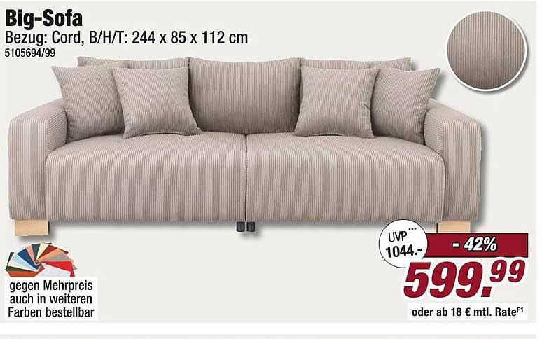 Big-Sofa – Komfort trifft Stil