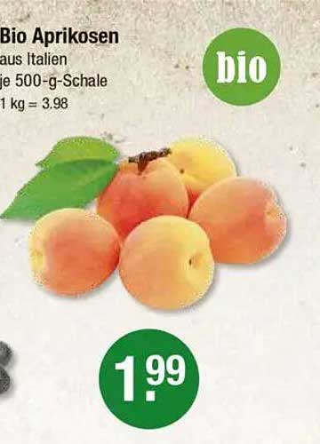 Bio Aprikosen aus Italien 500-g-Schale