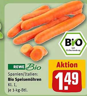 Bio Speisemöhren Kl. I, je 1-kg-Btl.