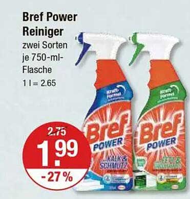 Bref Power Reiniger 750 ml - 2 Sorten