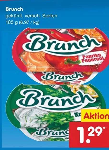 Brunch Aufstrich, kühl, verschieden Sorten, 185 g