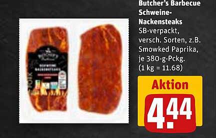Butcher's Barbecue Schweine-Nackensteaks