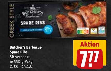 Butcher's Barbecue Spare Ribs