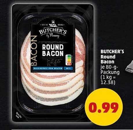 BUTCHER'S Round Bacon 80-g-Packung