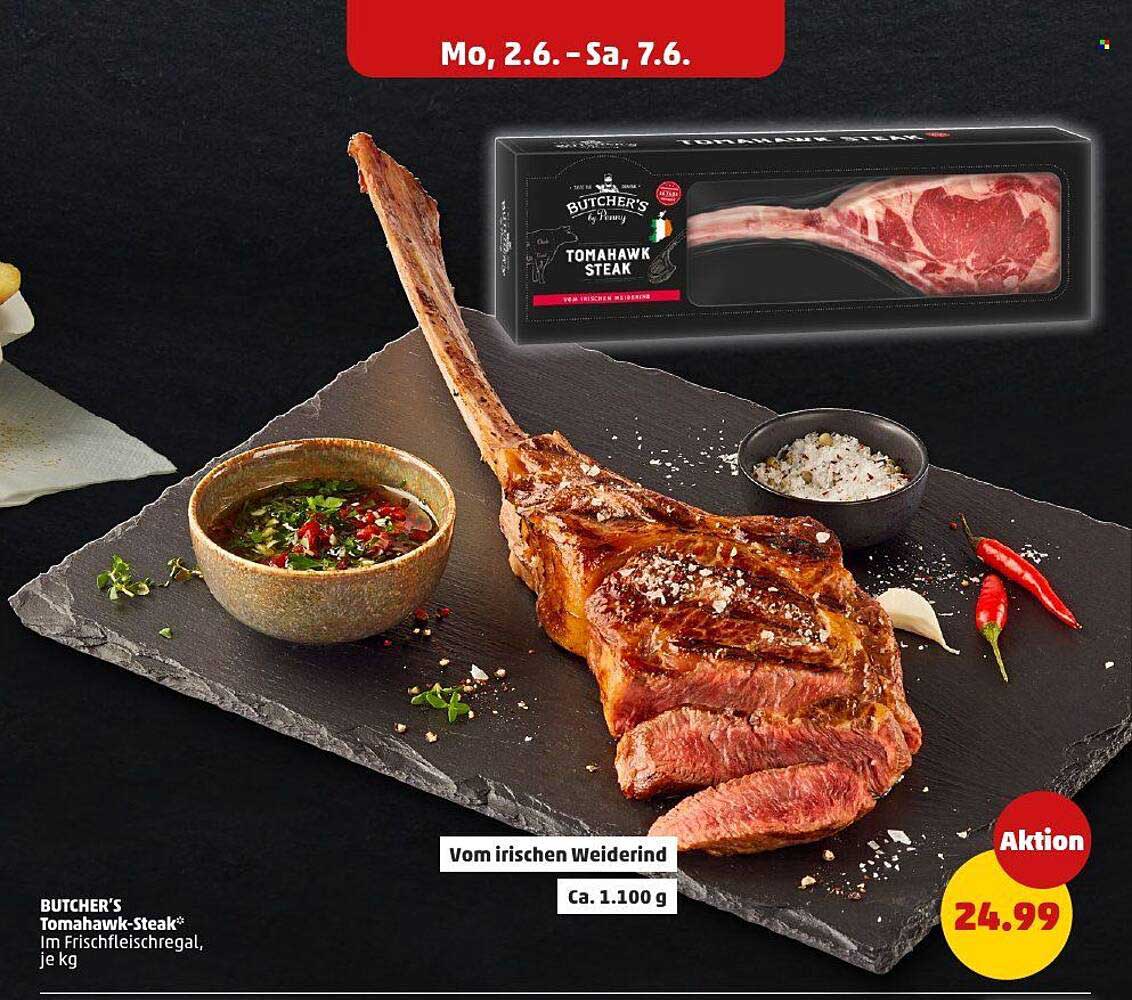 BUTCHER'S Tomahawk-Steak* im Frischfleischregal, je kg