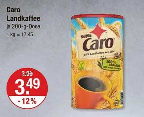 Caro Landkaffee 200-g-Dose - 12% reduziert