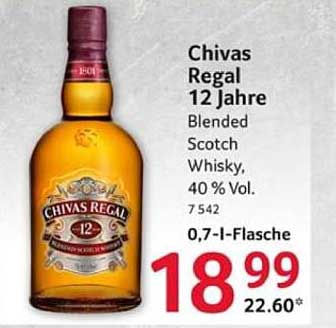 Chivas Regal 12 Jahre Blended Scotch Whisky, 0,7 l