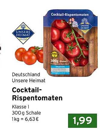 Cocktail-Rispentomaten Klasse I - Unsere Heimat