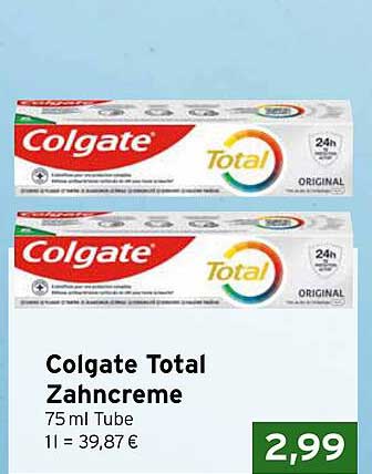 Colgate Total Zahnpasta 75 ml Tube