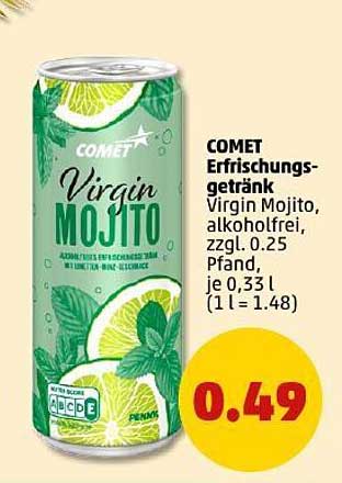 COMET Virgin Mojito Erfrischungsgetränk, alkoholfrei