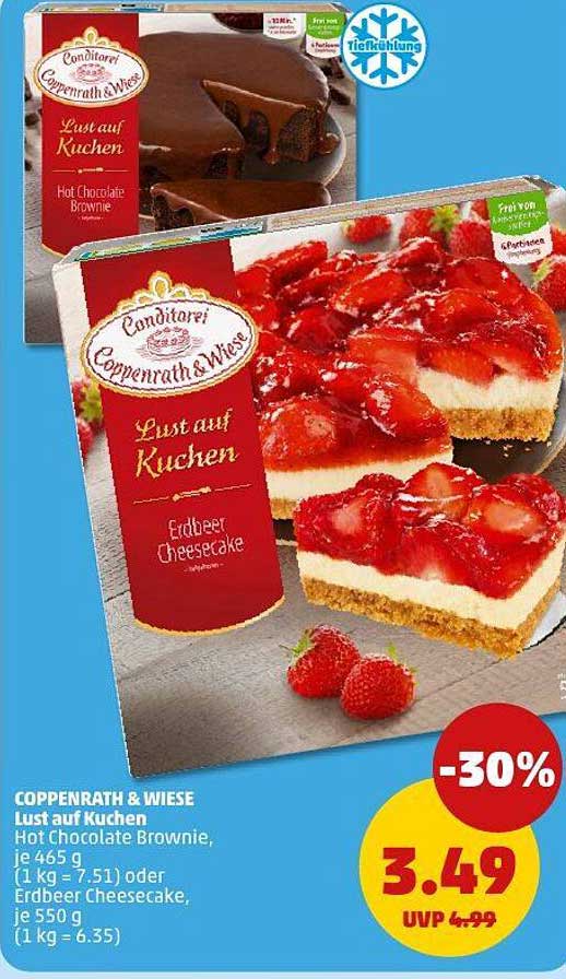 COPPENRATH & WIESE Lust auf Kuchen Hot Chocolate Brownie oder Erdbeer Cheesecake