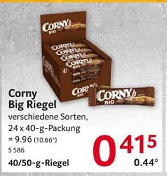 Corny Big Riegel - 24 x 40-g-Packung - verschiedene Sorten